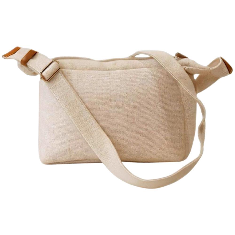 Plain juco sling bag