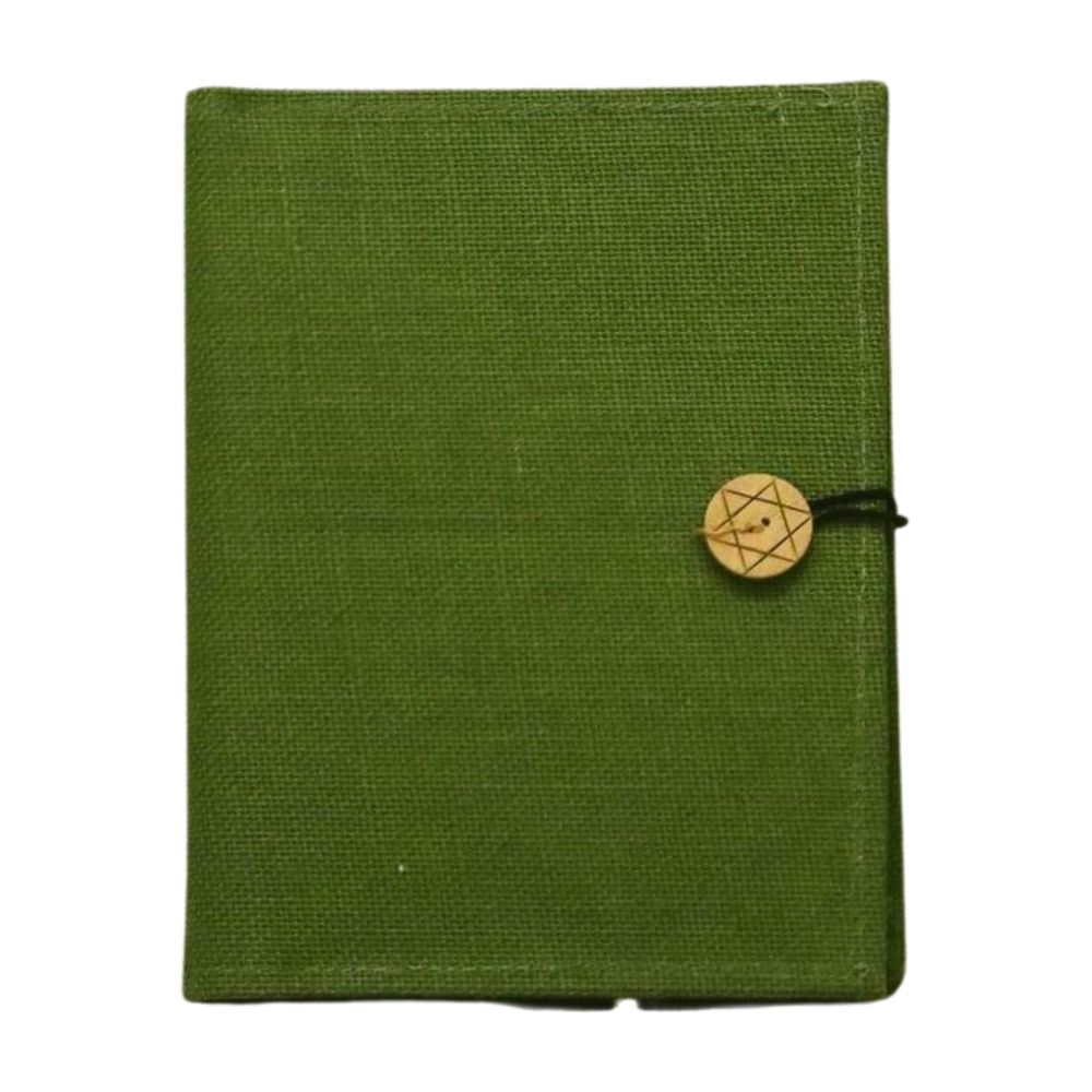 Green canvas Diary/book cover